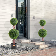 2 Pack 91.4cm Artificial Boxwood Topiary Tree Faux Plant UV Decor In/Outdoor V952-HYMRGXJS48YCKHMZUV0