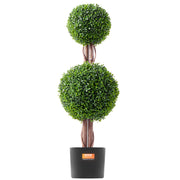 2 Pack 91.4cm Artificial Boxwood Topiary Tree Faux Plant UV Decor In/Outdoor V952-HYMRGXJS48YCKHMZUV0