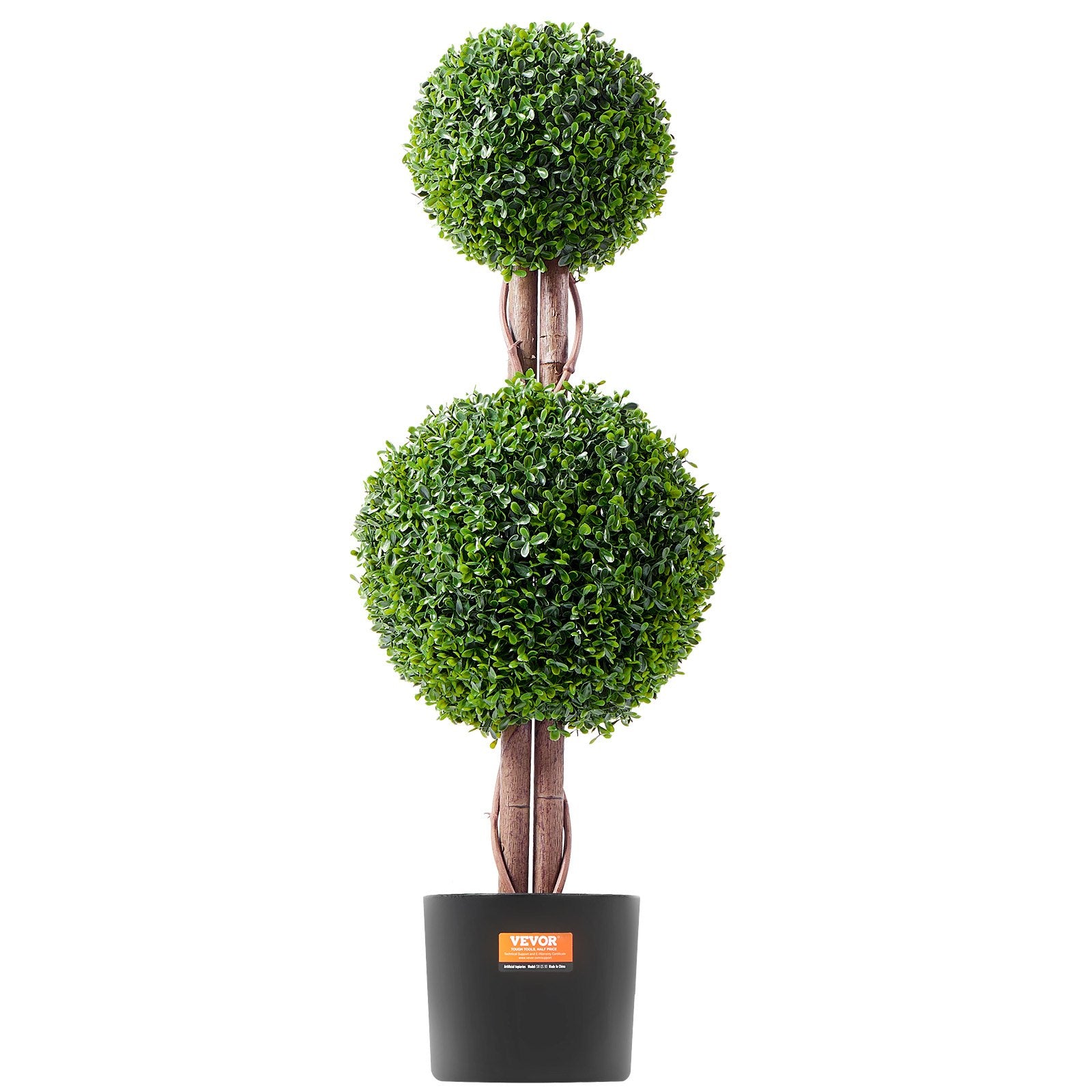 2 Pack 91.4cm Artificial Boxwood Topiary Tree Faux Plant UV Decor In/Outdoor V952-HYMRGXJS48YCKHMZUV0