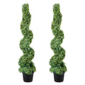 Artificial Topiaries Boxwood Trees, 10cm Tall (2 Pieces) Faux Topiary Plant Outdoor, All-year Green Feaux V952-HYMRGXJS48YCSVDL7V0