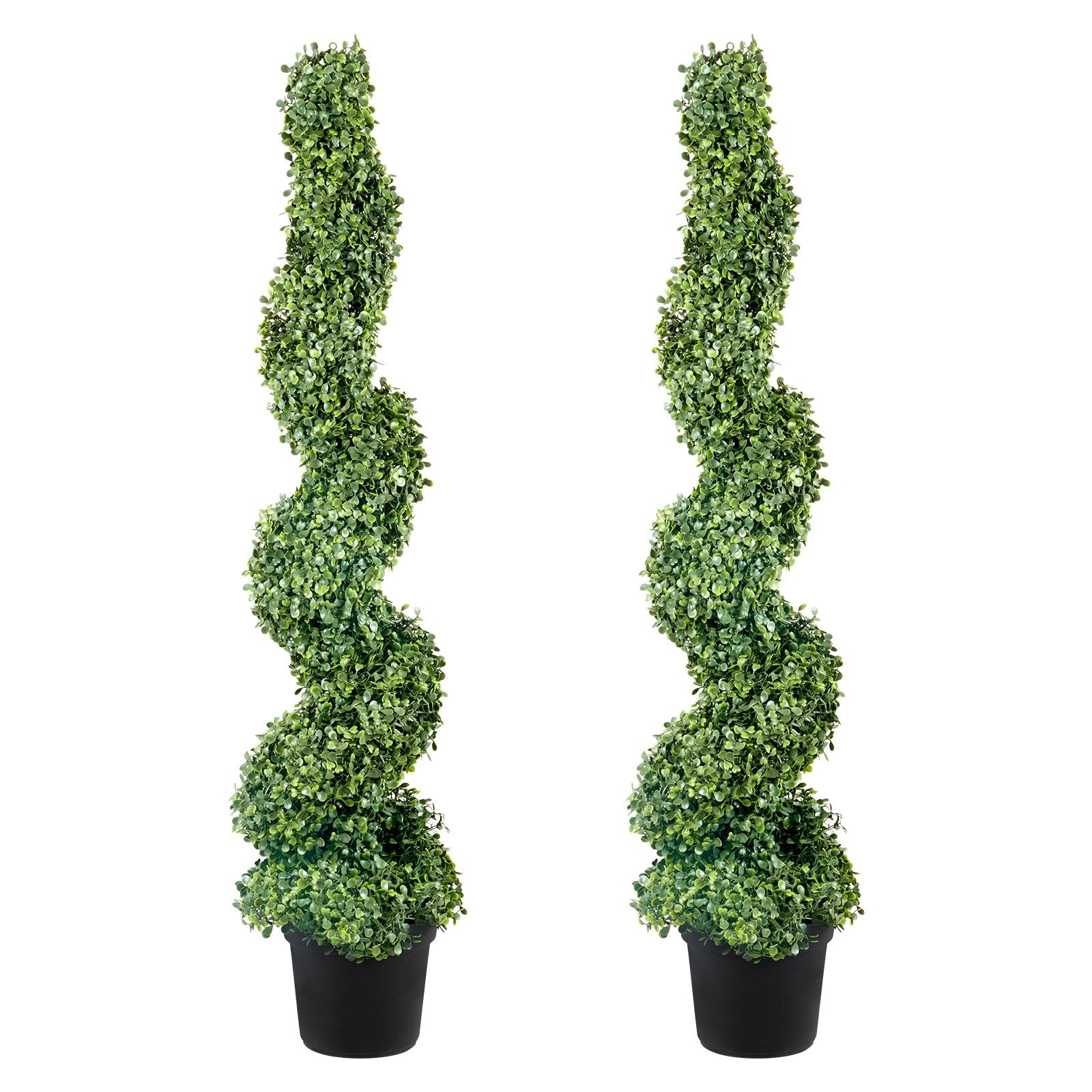 Artificial Topiaries Boxwood Trees, 10cm Tall (2 Pieces) Faux Topiary Plant Outdoor, All-year Green Feaux V952-HYMRGXJS48YCSVDL7V0