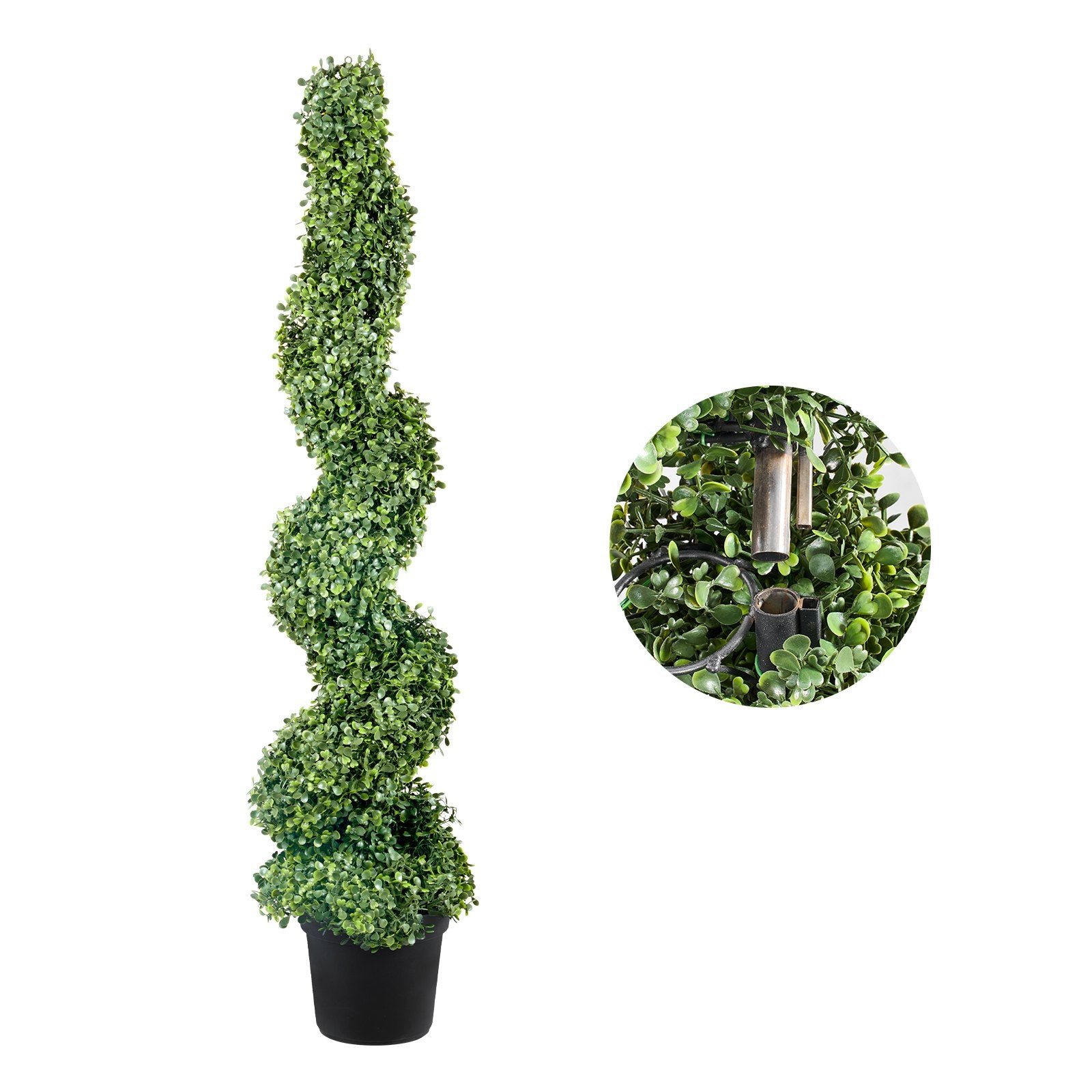 Artificial Topiaries Boxwood Trees, 10cm Tall (2 Pieces) Faux Topiary Plant Outdoor, All-year Green Feaux V952-HYMRGXJS48YCSVDL7V0