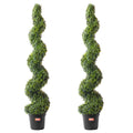2 Pack 152.4cm Artificial Boxwood Topiary Tree Faux Plant UV Decor In/Outdoor V952-HYMRGXJS60YCC0X1LV0