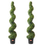 2 Pack 152.4cm Artificial Boxwood Topiary Tree Faux Plant UV Decor In/Outdoor V952-HYMRGXJS60YCC0X1LV0