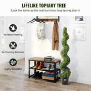 2 Pack 152.4cm Artificial Boxwood Topiary Tree Faux Plant UV Decor In/Outdoor V952-HYMRGXJS60YCC0X1LV0