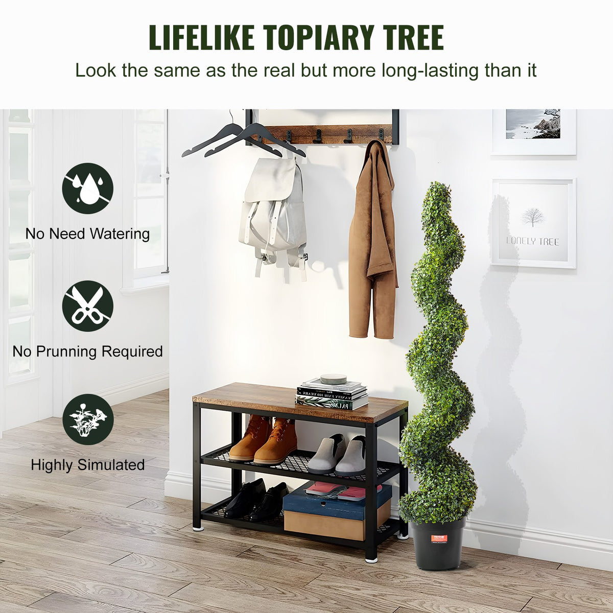 2 Pack 152.4cm Artificial Boxwood Topiary Tree Faux Plant UV Decor In/Outdoor V952-HYMRGXJS60YCC0X1LV0
