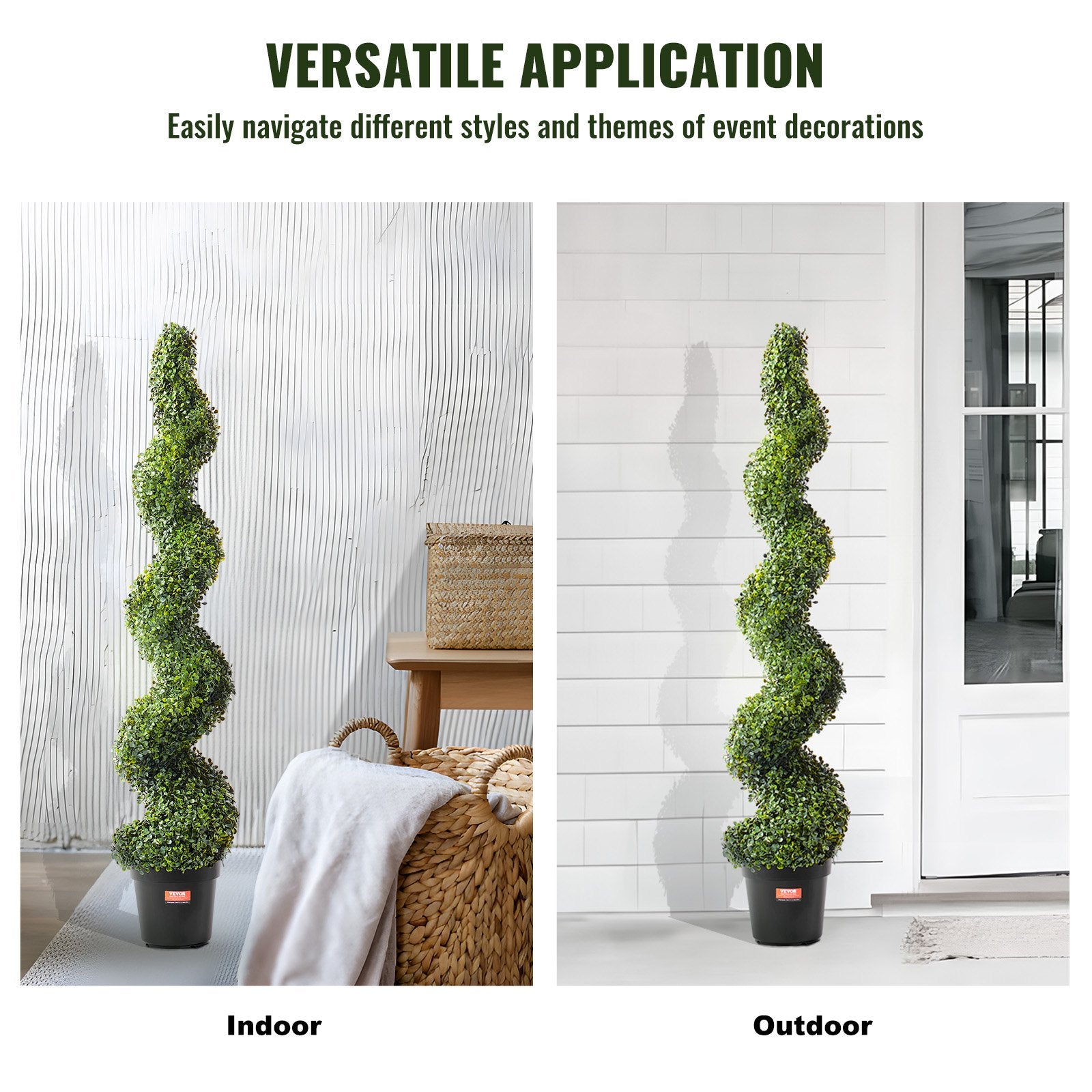 2 Pack 152.4cm Artificial Boxwood Topiary Tree Faux Plant UV Decor In/Outdoor V952-HYMRGXJS60YCC0X1LV0