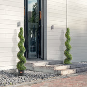 2 Pack 152.4cm Artificial Boxwood Topiary Tree Faux Plant UV Decor In/Outdoor V952-HYMRGXJS60YCC0X1LV0