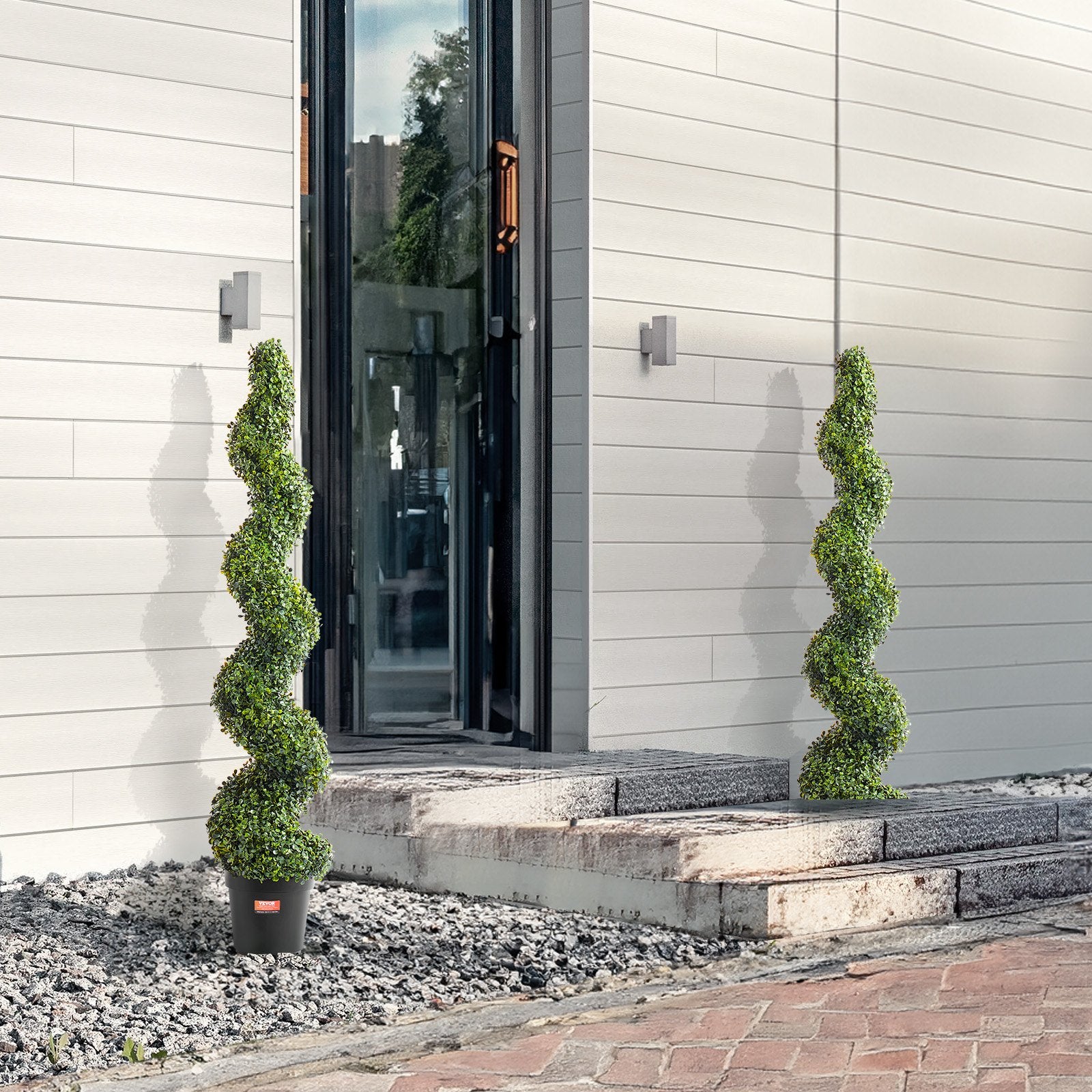 2 Pack 152.4cm Artificial Boxwood Topiary Tree Faux Plant UV Decor In/Outdoor V952-HYMRGXJS60YCC0X1LV0