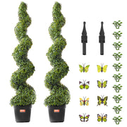 2 Pack 152.4cm Artificial Boxwood Topiary Tree Faux Plant UV Decor In/Outdoor V952-HYMRGXJS60YCC0X1LV0