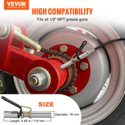 Grease Gun Coupler 2 Pack High Pressure Quick Release Oil Nozzle 10000 PSI V952-HYQOHQ1GWBS02K3FUV0