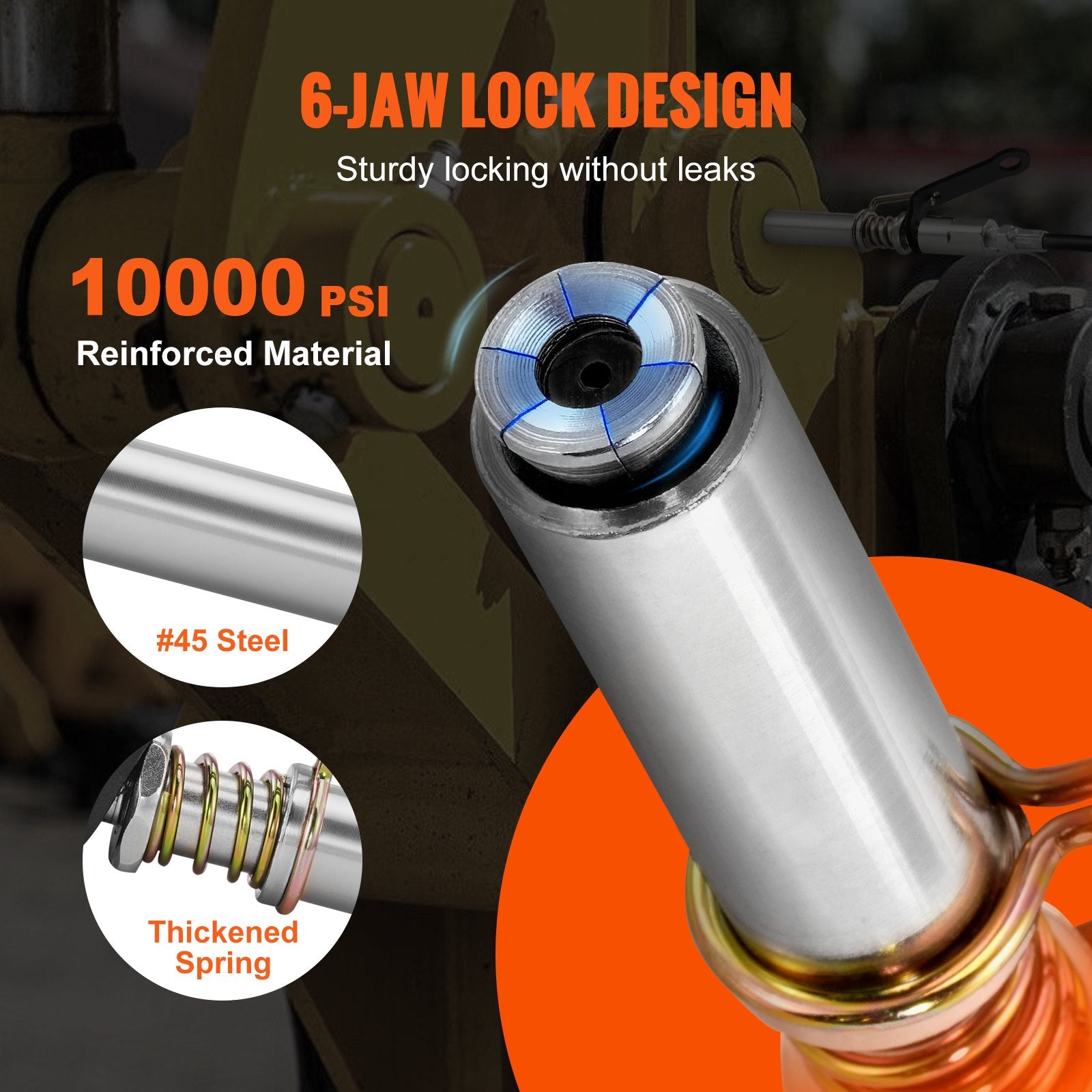 Grease Gun Coupler High Pressure Quick Release Lock Oil Nozzle 10000 PSI V952-HYQOHQ2GDBSZOCFSYV0