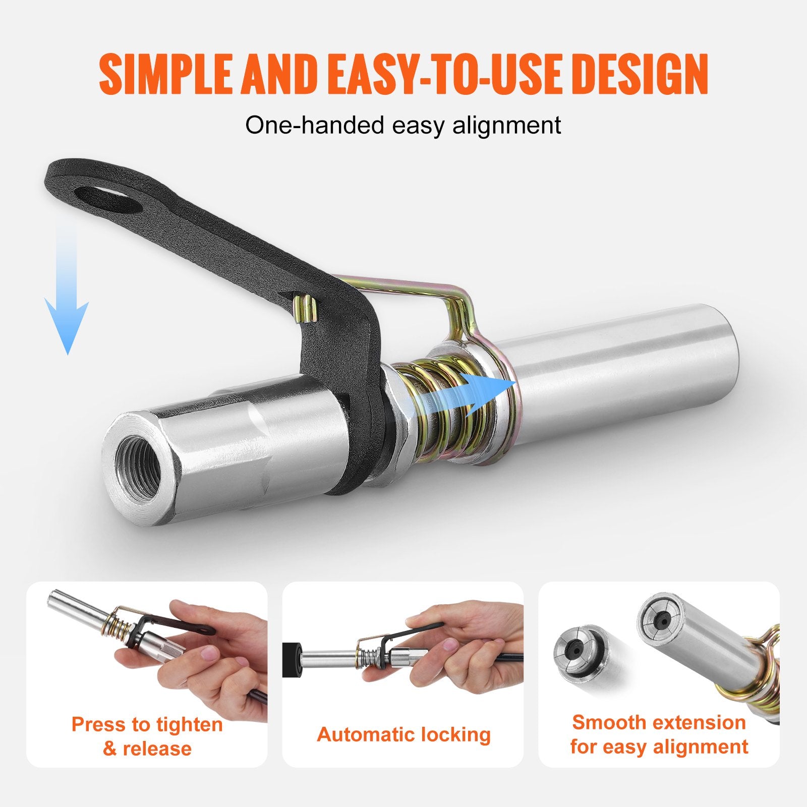 Grease Gun Coupler High Pressure Quick Release Lock Oil Nozzle 10000 PSI V952-HYQOHQ2GDBSZOCFSYV0