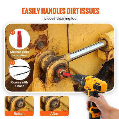 Grease Gun Coupler 2 Pack High Pressure Quick Release Oil Nozzle 10000 PSI V952-HYQOHQWDBS00HAG7JV0
