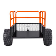 Garden Utility Trailer, 28 Cu. Ft. & 800 kg, ATV UTV Trailer, Tow Behind Steel Dump Trailers, Removable Rear V952-HYTCHCWGK28C4MJ2B001V0