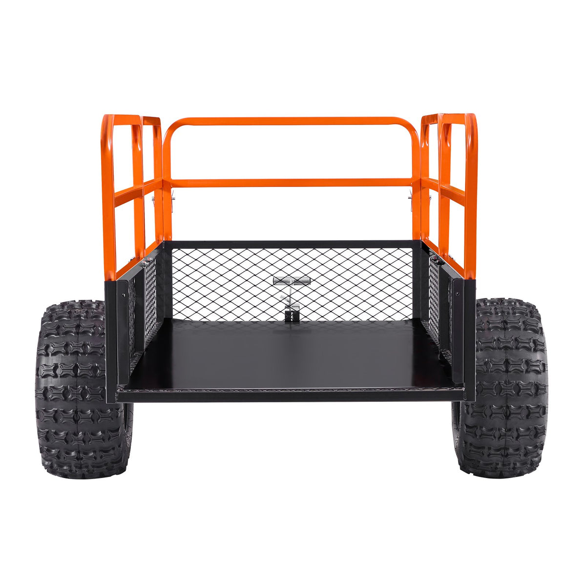 Garden Utility Trailer, 28 Cu. Ft. & 800 kg, ATV UTV Trailer, Tow Behind Steel Dump Trailers, Removable Rear V952-HYTCHCWGK28C4MJ2B001V0
