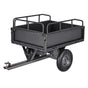 Garden Utility Trailer, 10 Cu. Ft & 227 kg Capacity, ATV UTV Hauling Trailer, Tow Behind Steel Dump Cart with V952-HYTCHSTPK10CJT946001V0