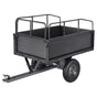 Garden Utility Trailer, 17 Cu. Ft & 272 kg Capacity, ATV UTV Hauling Trailer, Tow Behind Steel Dump Cart with V952-HYTCHSTPK17CFT3NV001V0