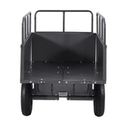 Garden Utility Trailer, 17 Cu. Ft & 272 kg Capacity, ATV UTV Hauling Trailer, Tow Behind Steel Dump Cart with V952-HYTCHSTPK17CFT3NV001V0