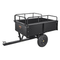 Heavy Duty ATV Trailer Steel Dump Cart, 750-Pound 15 Cubic Feet, Garden Utility Trailer with Removable Sides V952-HYTCTPK12CUFTVB4CV0