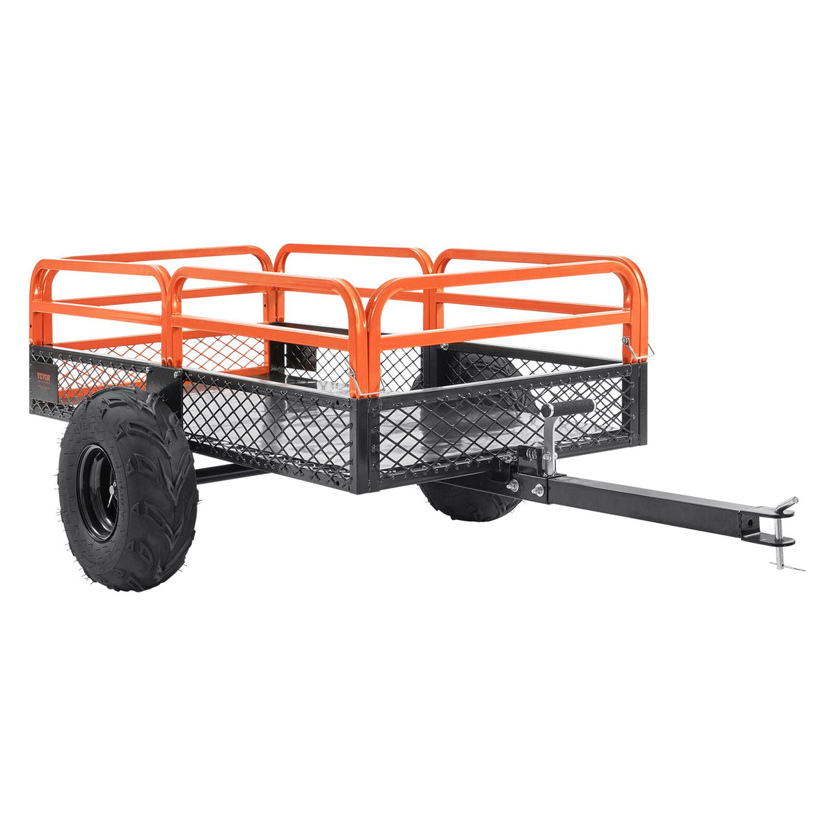 Heavy Duty Steel ATV Dump Trailer, 1500-Pound Load Capacity 15 Cubic Feet, Tow Behind Dump Cart Garden V952-HYTCWGK15CUFTPB5GV0