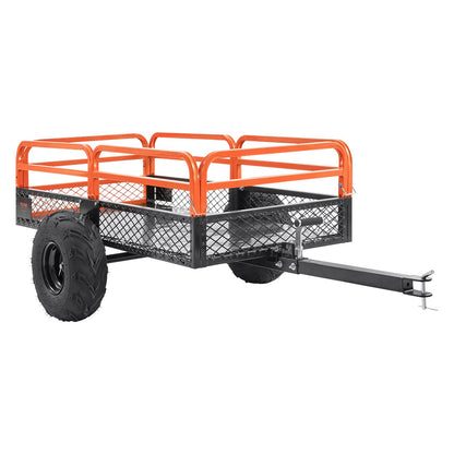 Heavy Duty Steel ATV Dump Trailer, 1500-Pound Load Capacity 15 Cubic Feet, Tow Behind Dump Cart Garden V952-HYTCWGK15CUFTPB5GV0