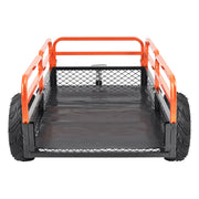 Heavy Duty Steel ATV Dump Trailer, 1500-Pound Load Capacity 15 Cubic Feet, Tow Behind Dump Cart Garden V952-HYTCWGK15CUFTPB5GV0