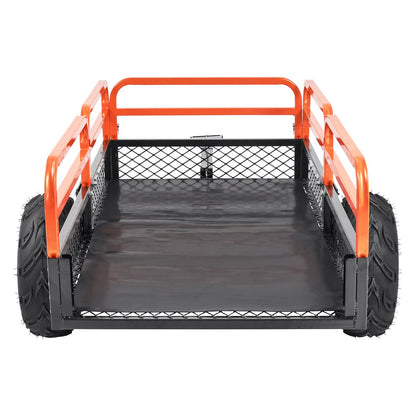 Heavy Duty Steel ATV Dump Trailer, 1500-Pound Load Capacity 15 Cubic Feet, Tow Behind Dump Cart Garden V952-HYTCWGK15CUFTPB5GV0