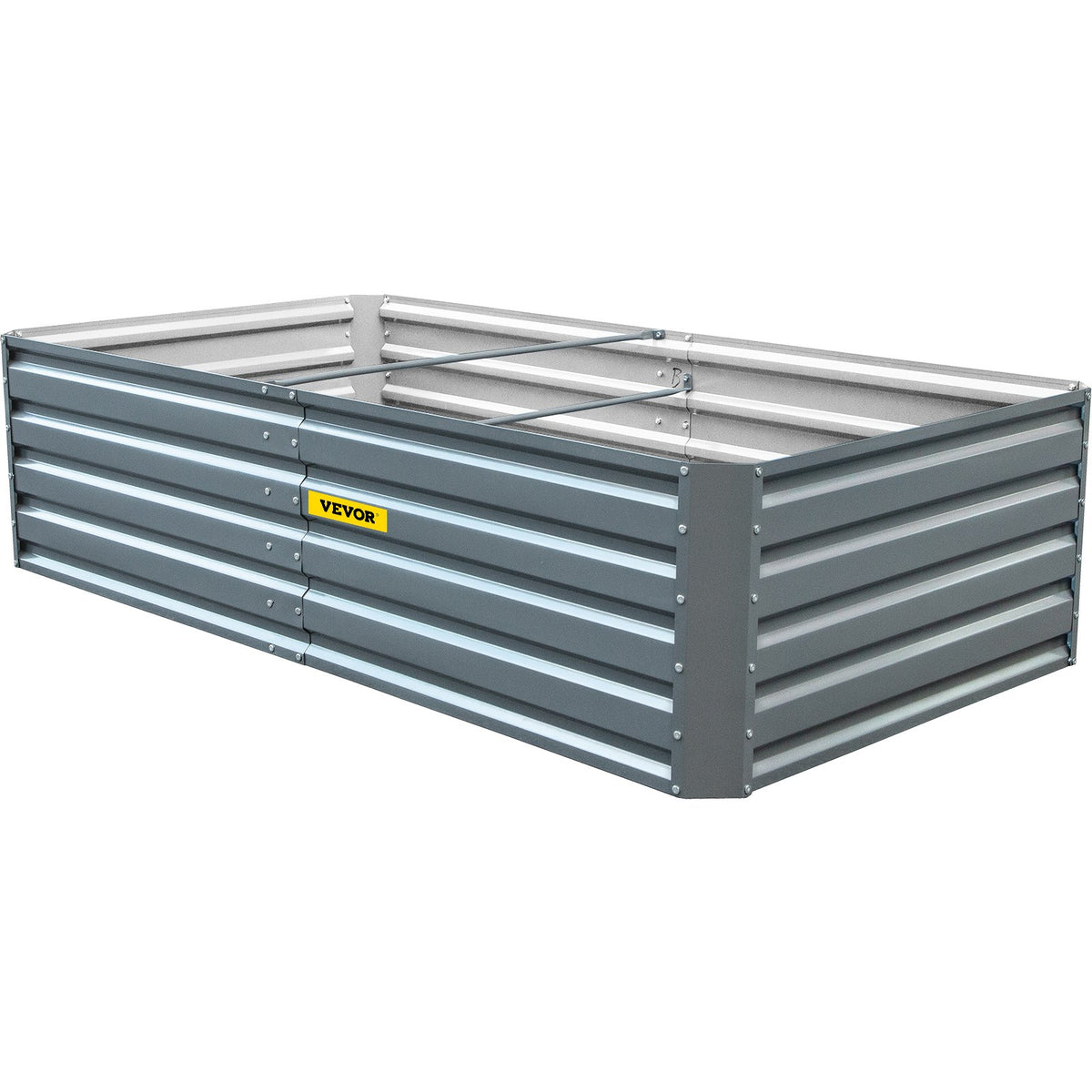 Galvanized Raised Garden Bed, 203 x 102 x 48 cm Metal Planter Box, Gray Steel Plant Raised Garden Bed Kit, V952-HYZZC80CFXK40CHS1V0