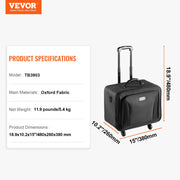 Rolling Makeup Train Case Large Storage 3 Tiers, Convenient Carry With Handle, Wheels, Strap, Professional V952-HZBXLGS3C000ZDTHJV0