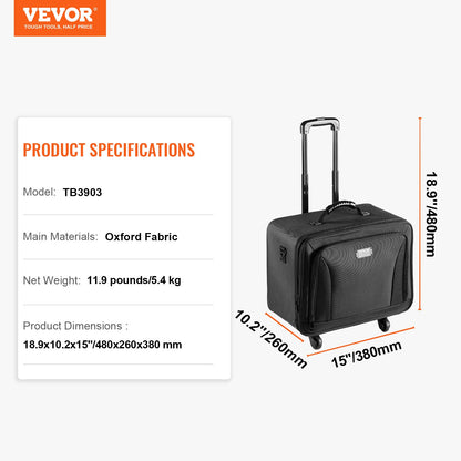 Rolling Makeup Train Case Large Storage 3 Tiers, Convenient Carry With Handle, Wheels, Strap, Professional V952-HZBXLGS3C000ZDTHJV0