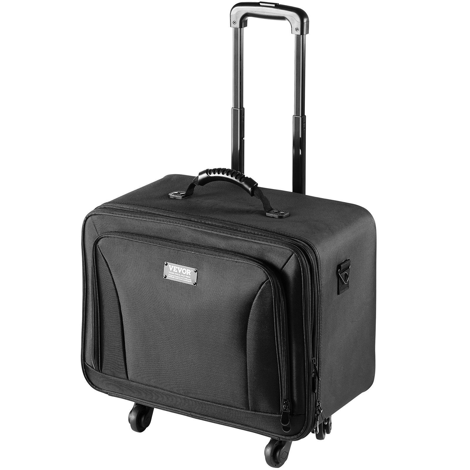 Rolling Makeup Train Case Large Storage 3 Tiers, Convenient Carry With Handle, Wheels, Strap, Professional V952-HZBXLGS3C000ZDTHJV0