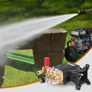 Pressure Washer Pump, 1" Shaft Horizontal Triplex Plunger, 4000 PSI, 4.0GPM, Replacement Power Washer Pumps V952-HZQZB4GPM1INPDKZMV0