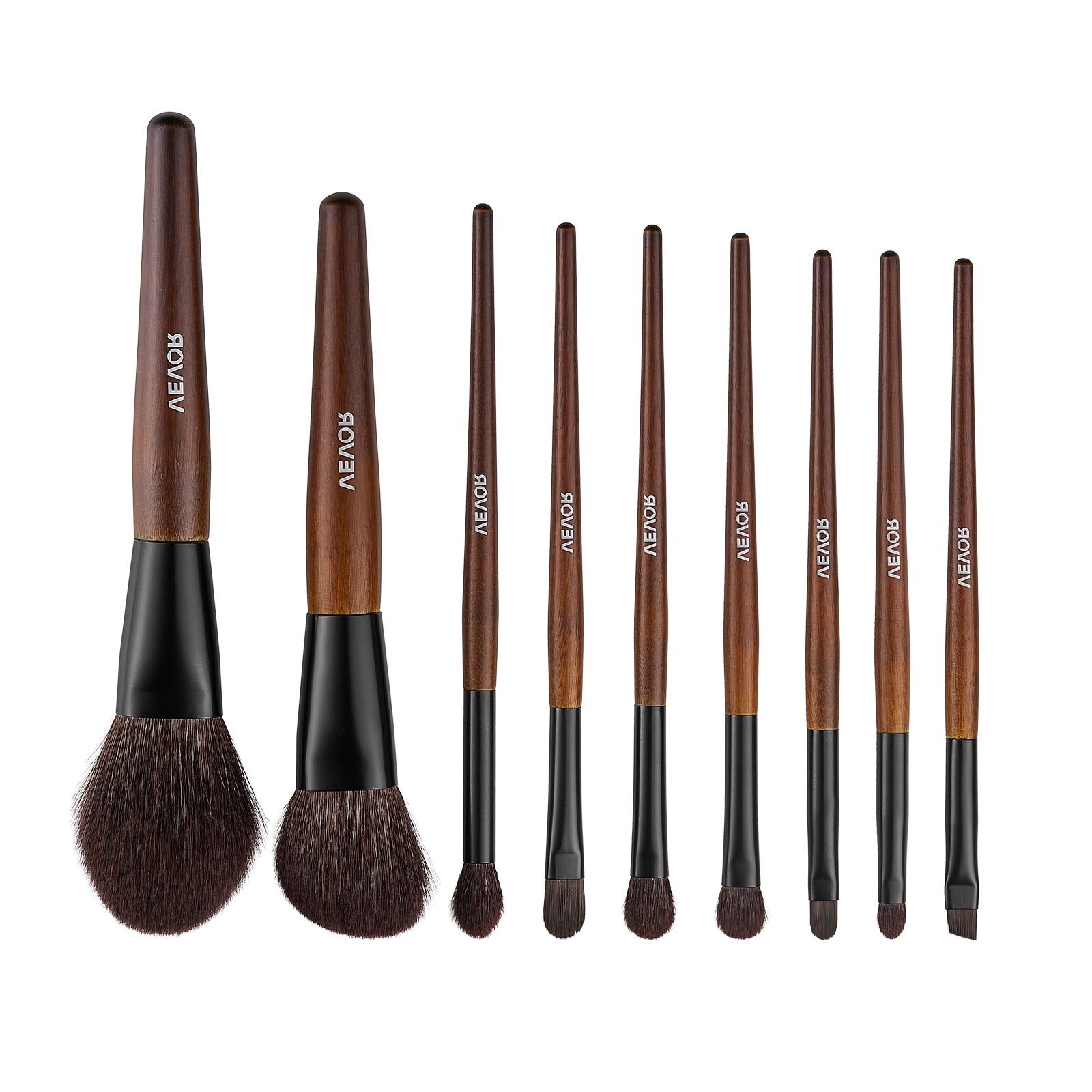 9-Piece Makeup Brush Set for Foundation Blending Eyeshadow, Professional Makeup Brush Kit with Soft Natural V952-HZSTZHZSTZDW3HCRL001V0