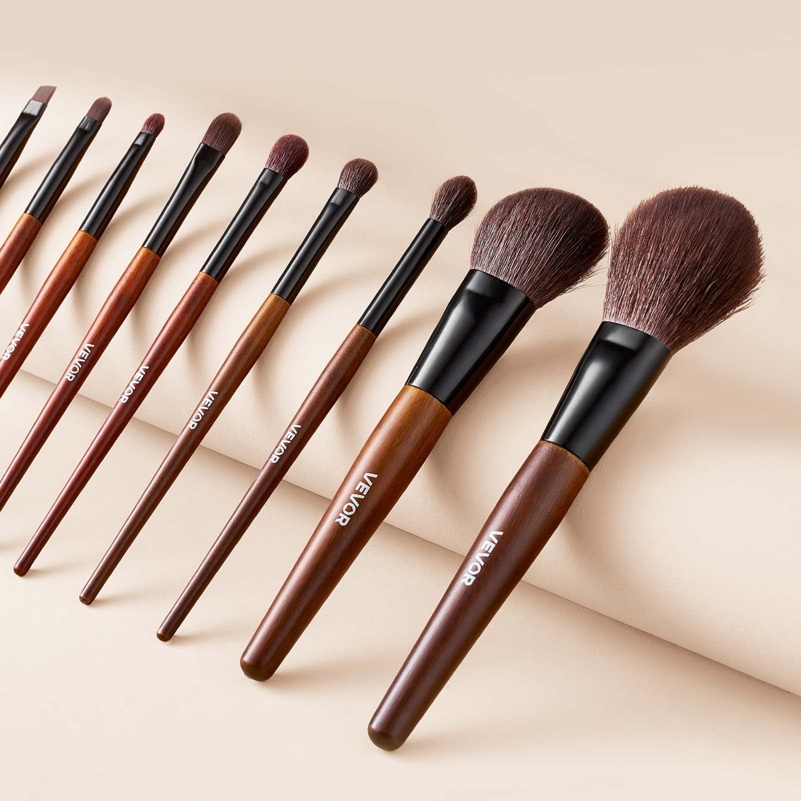 9-Piece Makeup Brush Set for Foundation Blending Eyeshadow, Professional Makeup Brush Kit with Soft Natural V952-HZSTZHZSTZDW3HCRL001V0