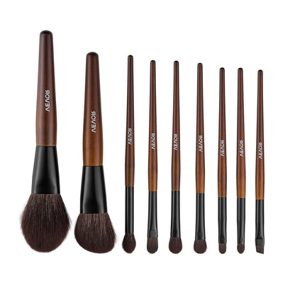 9-Piece Makeup Brush Set for Foundation Blending Eyeshadow, Professional Makeup Brush Kit with Soft Natural V952-HZSTZHZSTZDW3HCRL001V0