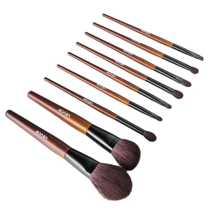 9-Piece Makeup Brush Set for Foundation Blending Eyeshadow, Professional Makeup Brush Kit with Soft Natural V952-HZSTZHZSTZDW3HCRL001V0