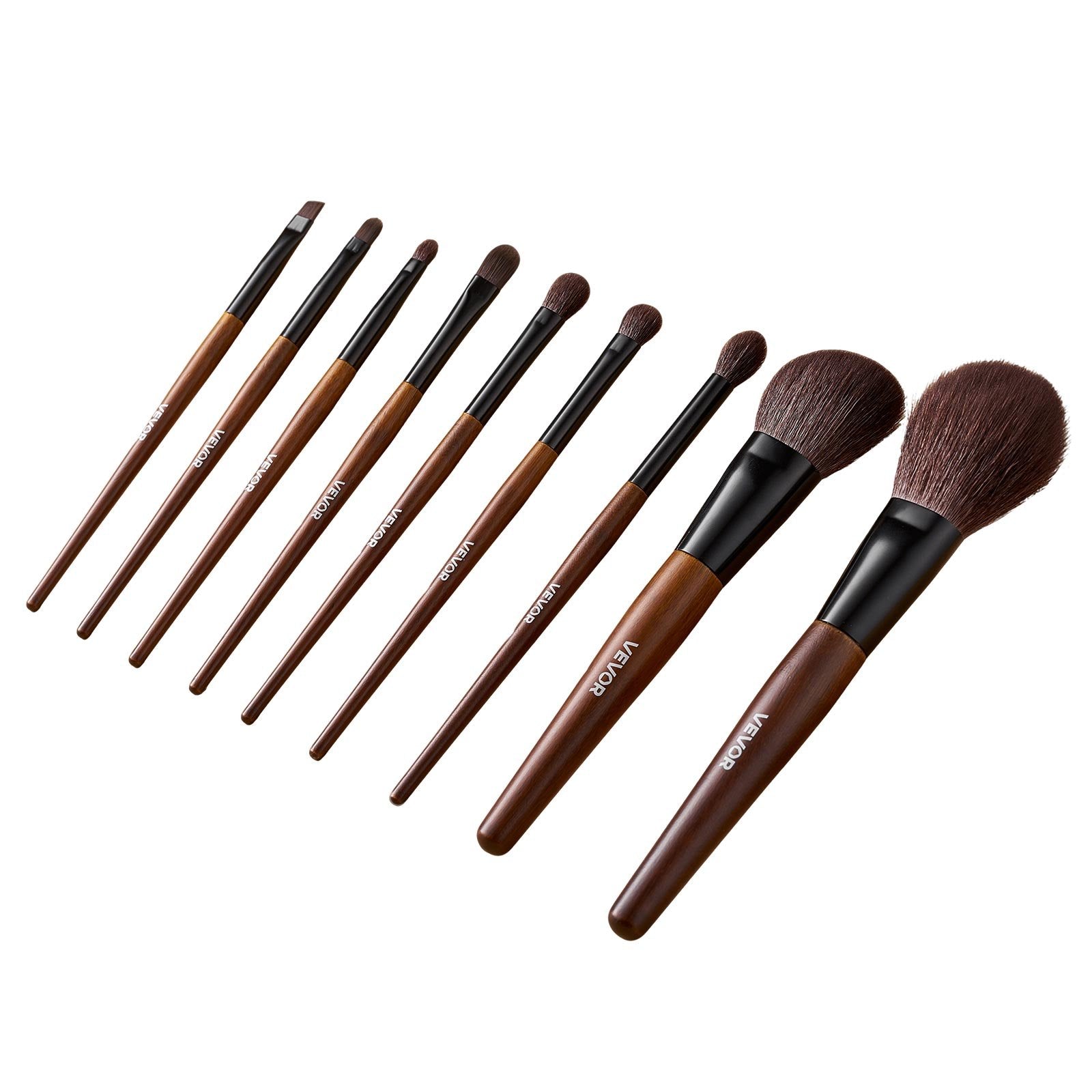 9-Piece Makeup Brush Set for Foundation Blending Eyeshadow, Professional Makeup Brush Kit with Soft Natural V952-HZSTZHZSTZDW3HCRL001V0