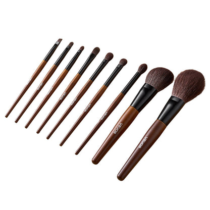 9-Piece Makeup Brush Set for Foundation Blending Eyeshadow, Professional Makeup Brush Kit with Soft Natural V952-HZSTZHZSTZDW3HCRL001V0