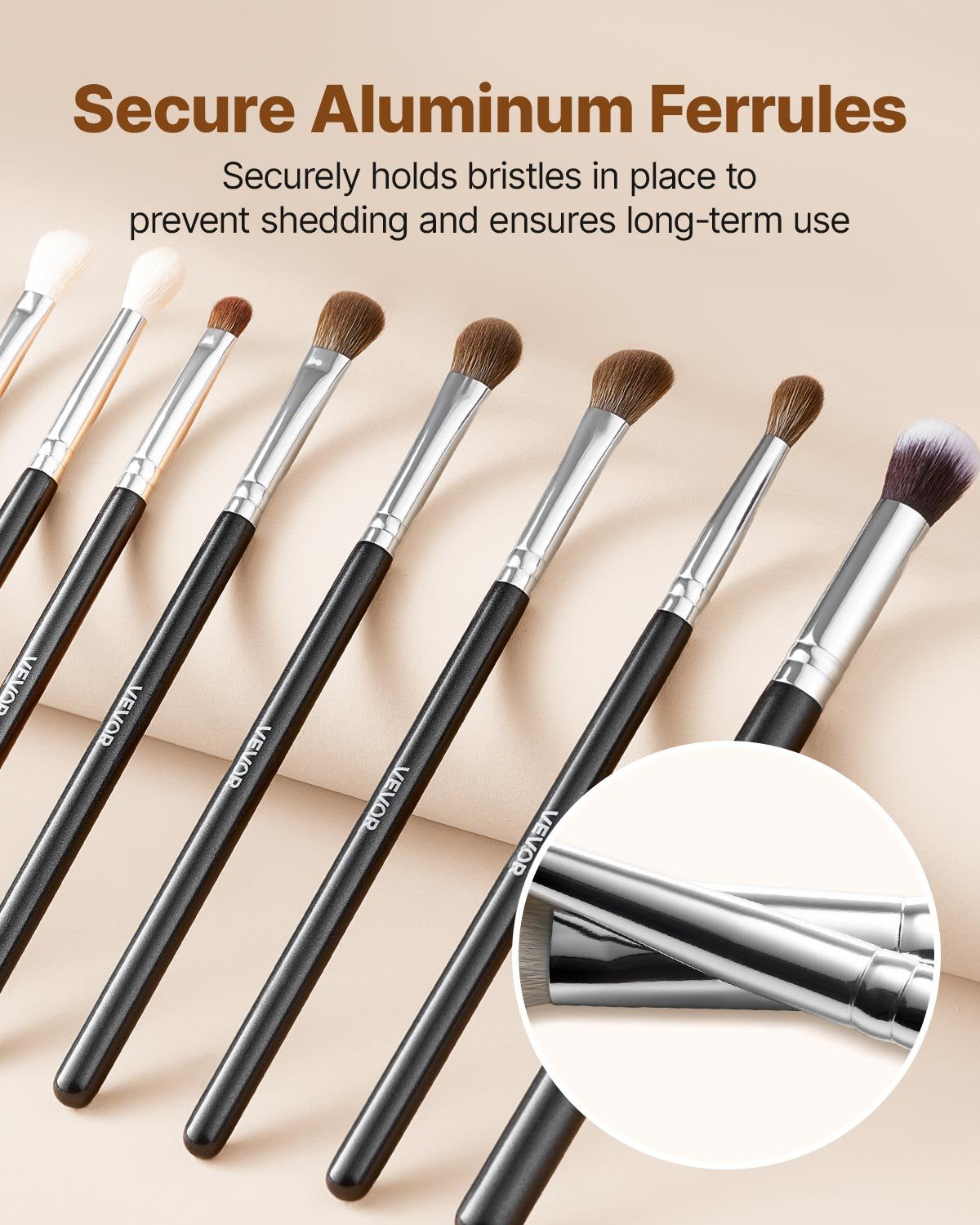 34-Piece Makeup Brush Set, Professional Brushes Kit for Foundation Blending Eyeshadow Concealer Blush - with V952-HZSTZHZSTZDWX383D001V0