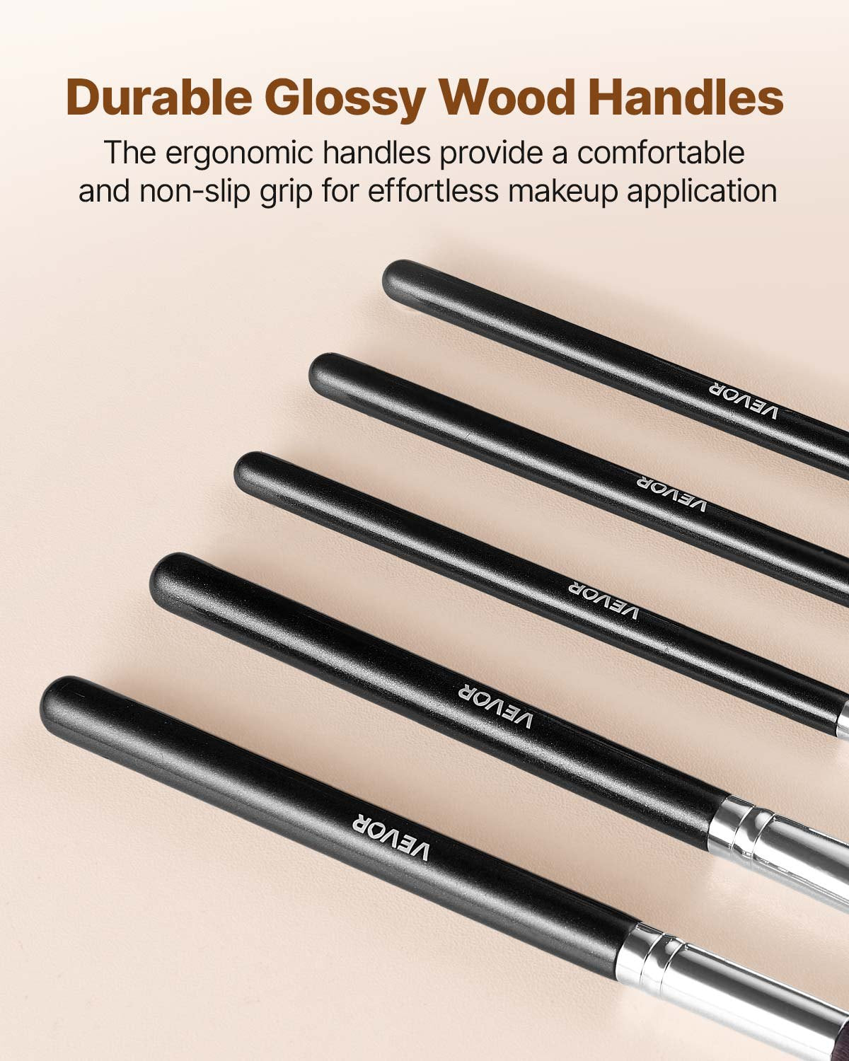 34-Piece Makeup Brush Set, Professional Brushes Kit for Foundation Blending Eyeshadow Concealer Blush - with V952-HZSTZHZSTZDWX383D001V0