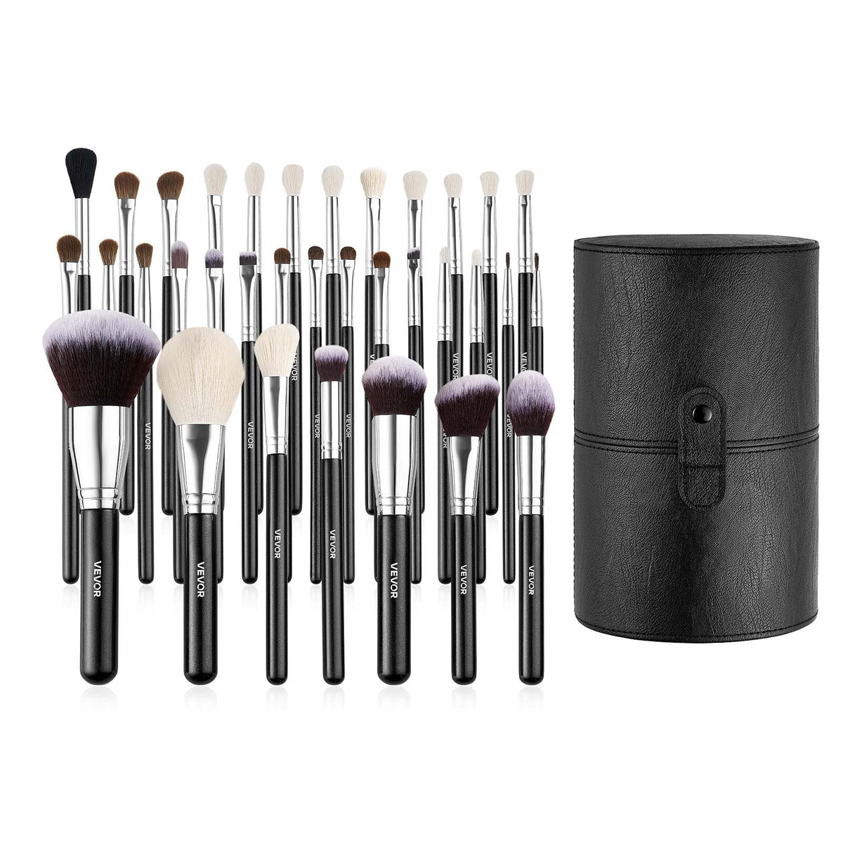 34-Piece Makeup Brush Set, Professional Brushes Kit for Foundation Blending Eyeshadow Concealer Blush - with V952-HZSTZHZSTZDWX383D001V0