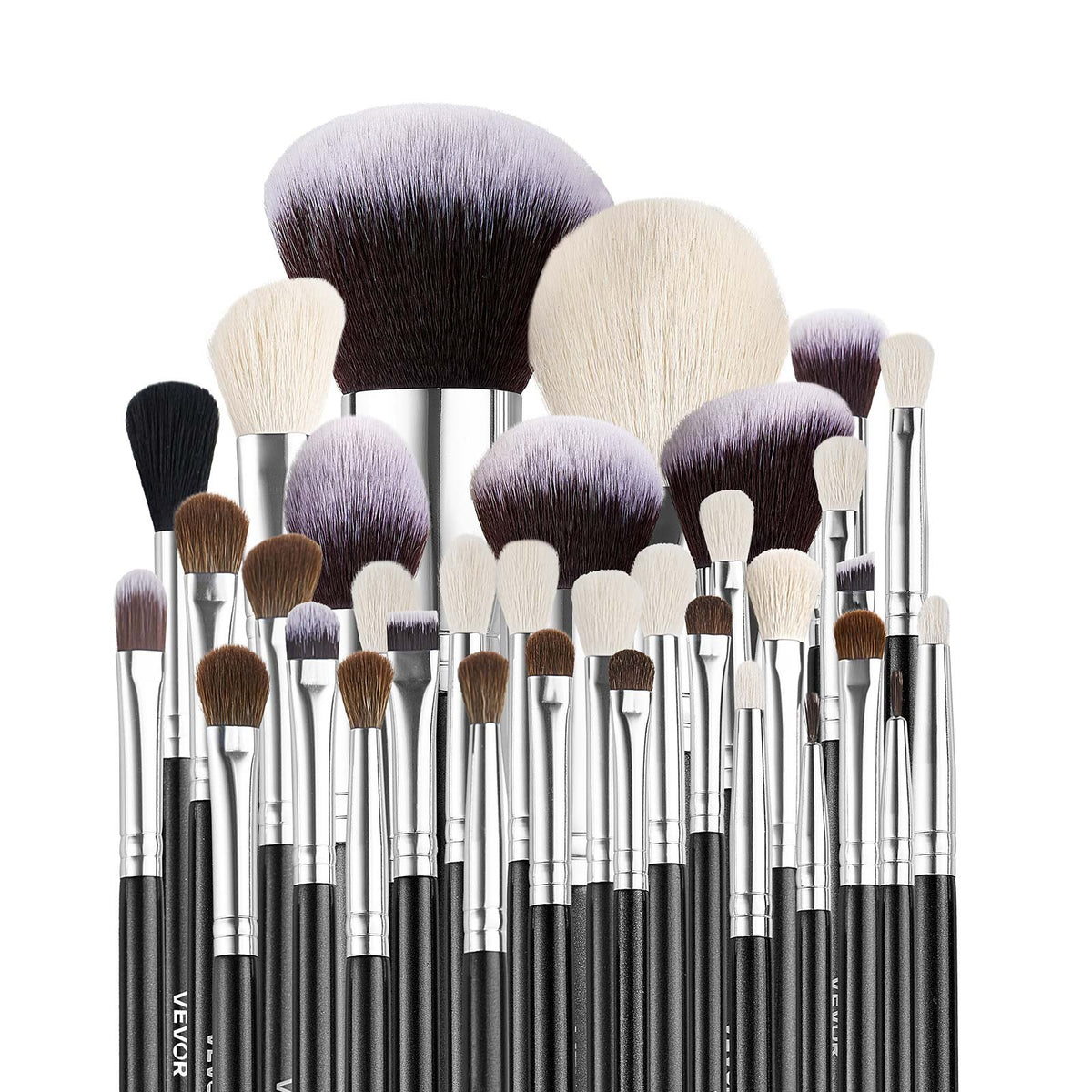34-Piece Makeup Brush Set, Professional Brushes Kit for Foundation Blending Eyeshadow Concealer Blush - with V952-HZSTZHZSTZDWX383D001V0