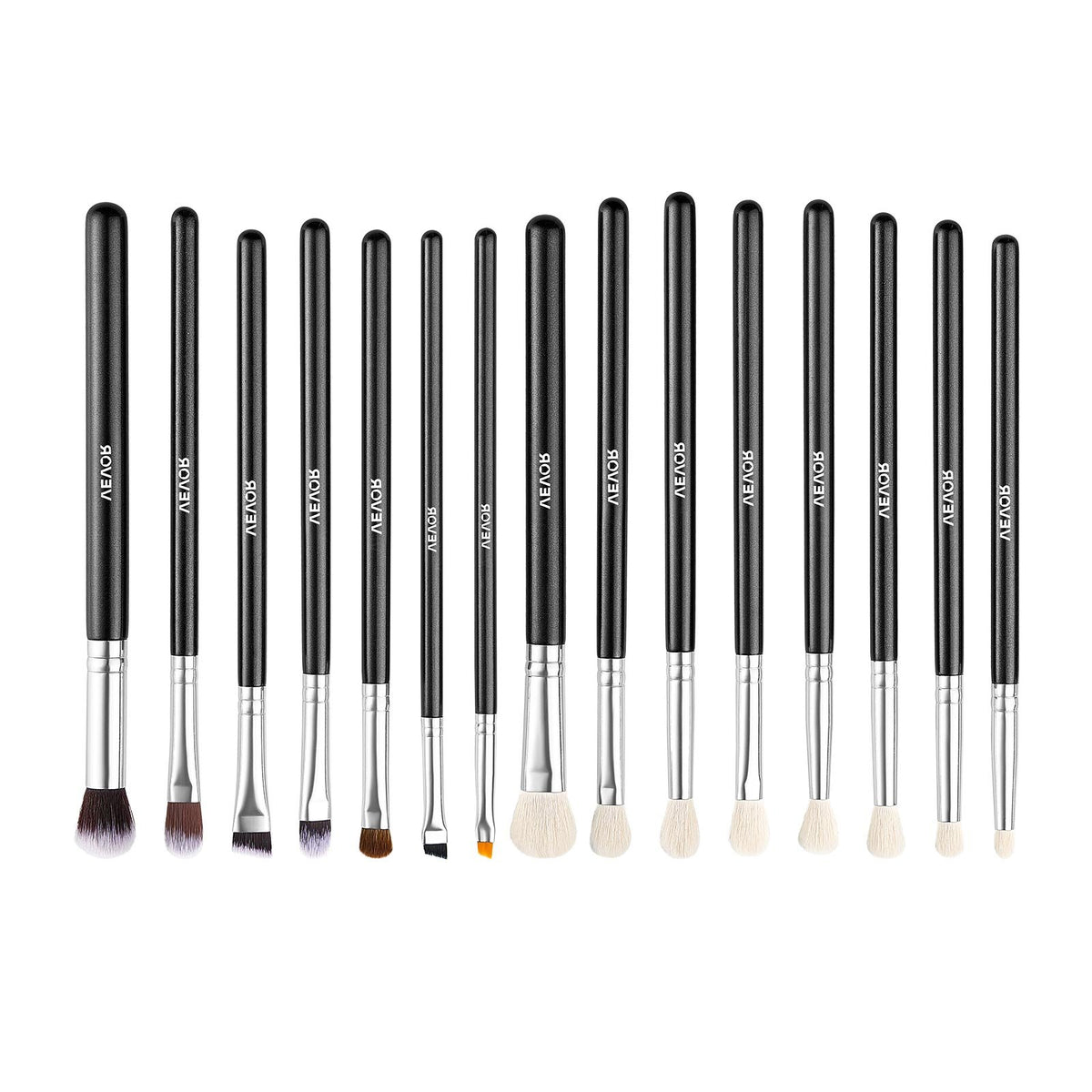15-Piece Makeup Brush Set for Foundation Blending Eyeshadow, Professional Vegan Brushes with Soft Synthetic V952-HZSTZXJSTZHCPXXSI001V0