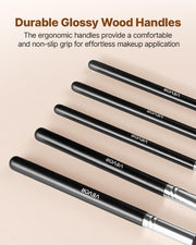 15-Piece Makeup Brush Set for Foundation Blending Eyeshadow, Professional Vegan Brushes with Soft Synthetic V952-HZSTZXJSTZHCPXXSI001V0