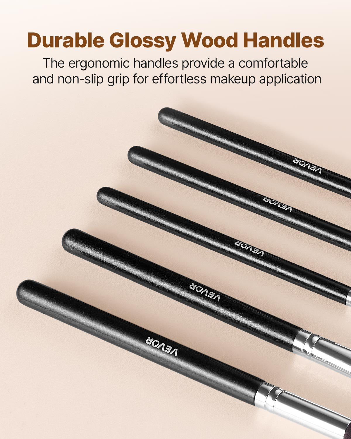 15-Piece Makeup Brush Set for Foundation Blending Eyeshadow, Professional Vegan Brushes with Soft Synthetic V952-HZSTZXJSTZHCPXXSI001V0