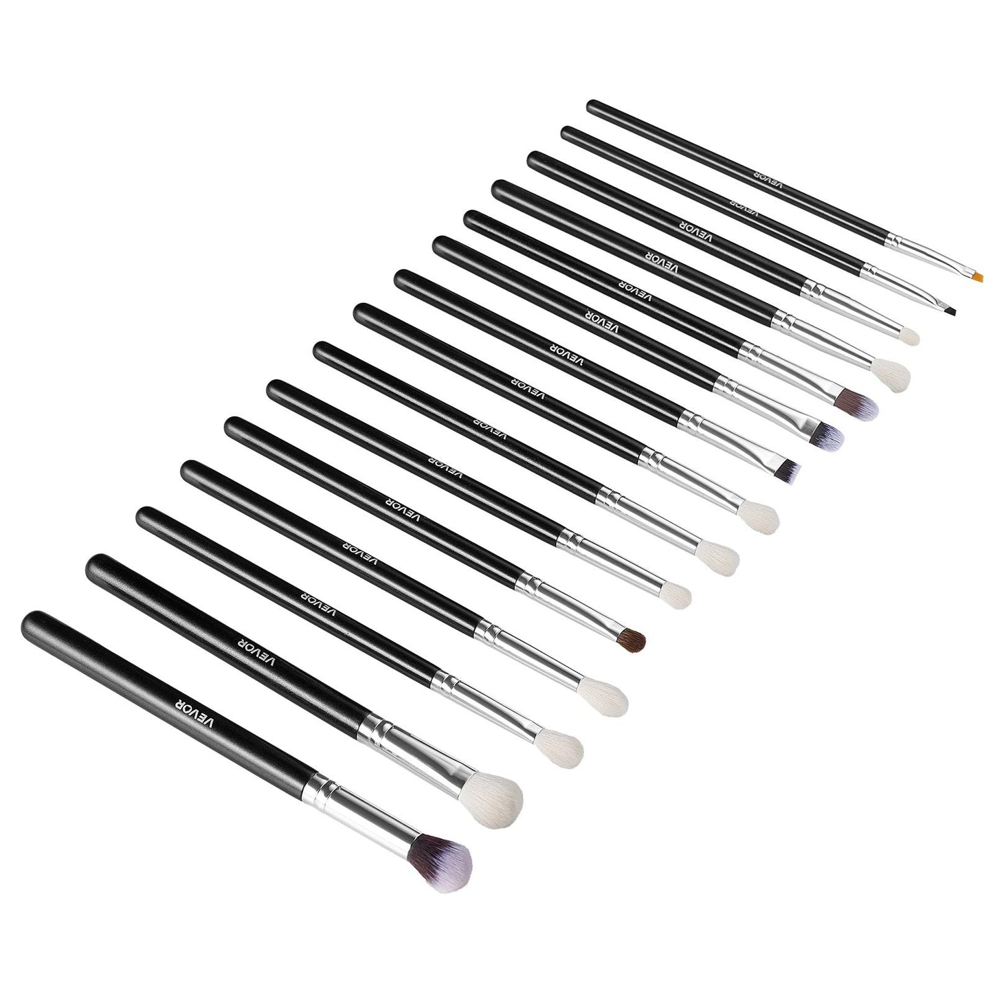15-Piece Makeup Brush Set for Foundation Blending Eyeshadow, Professional Vegan Brushes with Soft Synthetic V952-HZSTZXJSTZHCPXXSI001V0