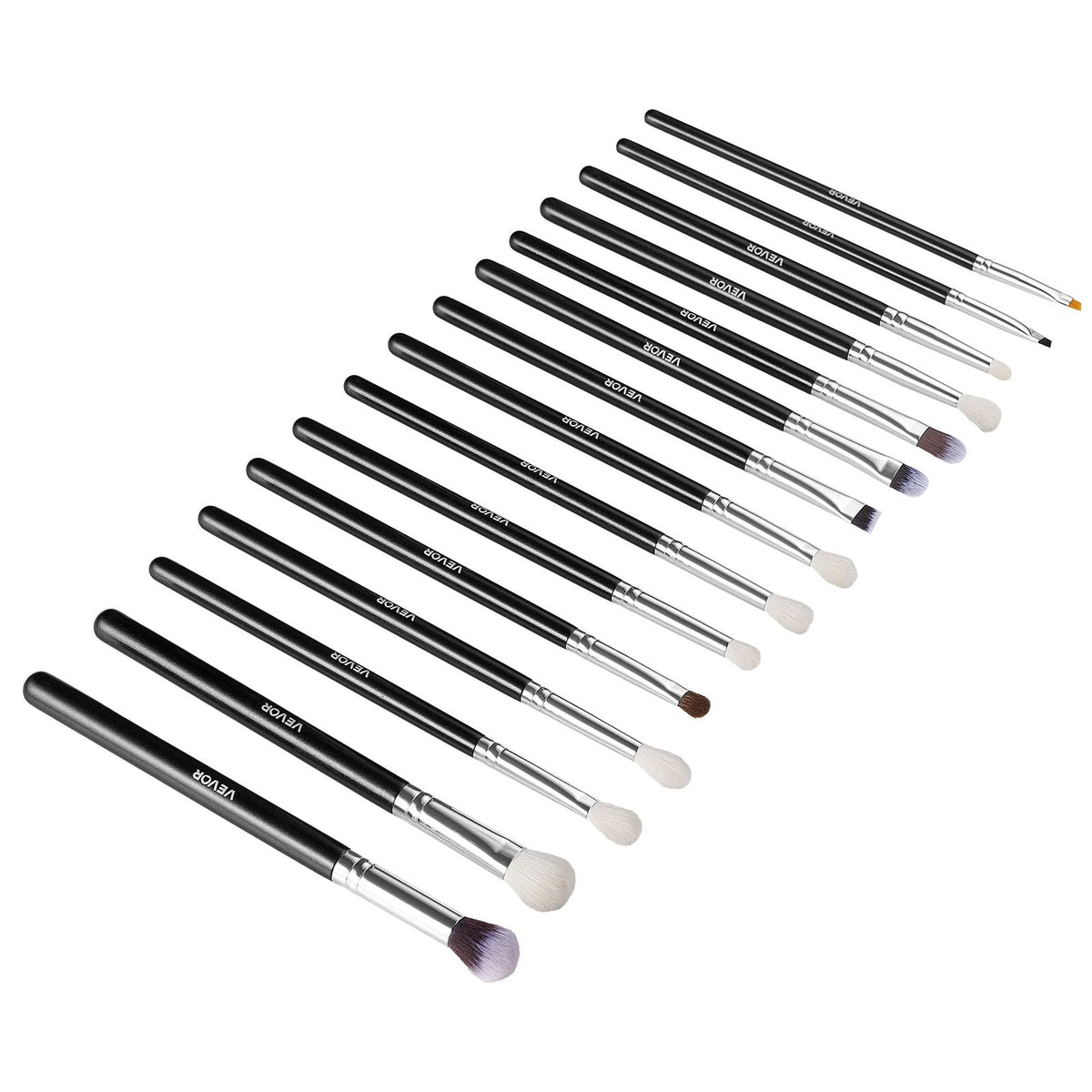 15-Piece Makeup Brush Set for Foundation Blending Eyeshadow, Professional Vegan Brushes with Soft Synthetic V952-HZSTZXJSTZHCPXXSI001V0