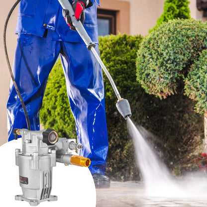 Pressure Washer Pump, 19 mm Shaft Horizontal, 3400 PSI, 2.5GPM, Replacement Power Washer Pumps Kit, Parts V952-HZXPBHZ34INCHU81SV0