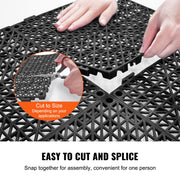 Modular Interlocking Cushion, 50 Pack 30 x 30 cm Splicing Drainage Mats, PVC Interlocking Drainage Floor V952-HZXSJDD1212Y2YO2XV0